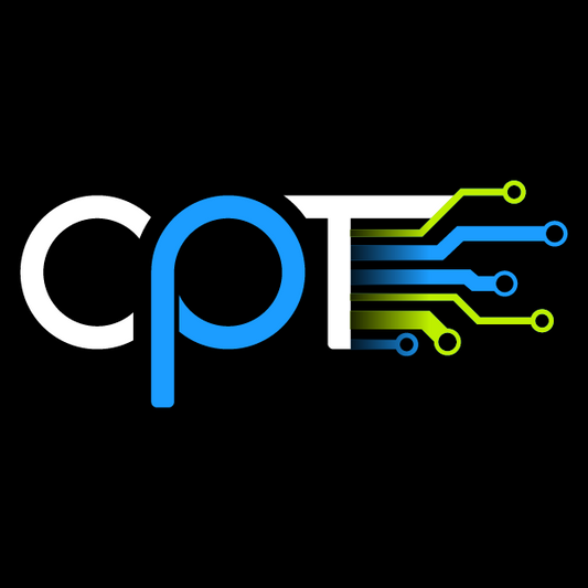 CPT logo on black in a square