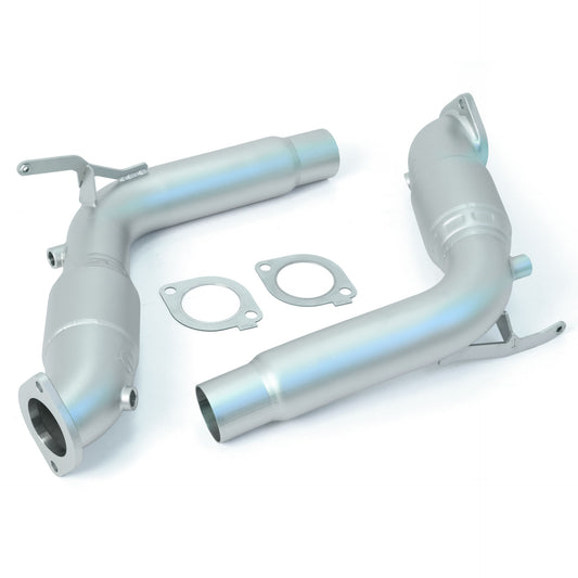 QKspl™ 2020+ Ford Explorer ST EcoBoost Cast Bellmouth Downpipe