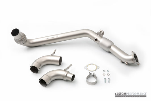 QKspl™ Ford Mustang EcoBoost Catted Downpipe